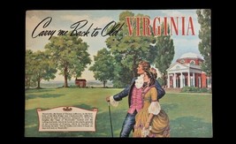 Vtg Travel Brochure Carry Me Back to Old Virginia 50&#39;s Ephemera - £15.72 GBP