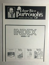 Edgar Rice Burroughs News Dateline Index To Issues #1-37 (1990) Vintage Fanzine - £11.86 GBP