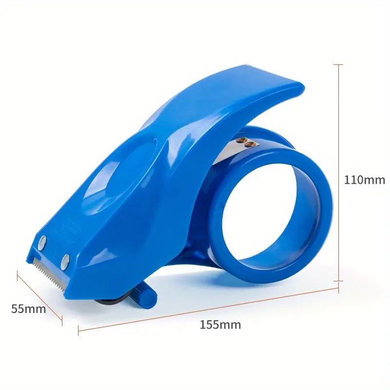 Heavy Duty Shipping Tape Dispenser With Patented 10° Sloped Chromium Blades - $19.90