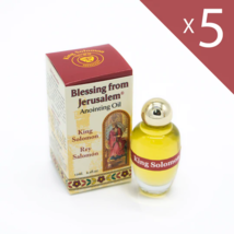 Lot Of X 5 Anointing Oil King Solomon 12ML - 0.4OZ From Holyland (5 Bottles) - £21.01 GBP