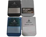 PS1 Memory Card Lot SCPH-1020 PlayStation 1 OEM Official Sony Lot Of 4 - £25.43 GBP
