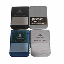 PS1 Memory Card Lot SCPH-1020 PlayStation 1 OEM Official Sony Lot Of 4 - £24.99 GBP