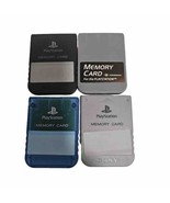 PS1 Memory Card Lot SCPH-1020 PlayStation 1 OEM Official Sony Lot Of 4 - £25.68 GBP