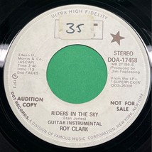 Roy Clark Riders in the Sky / Roy&#39;s Guitar Boogie 45 Country Dot Promo 1973 - £7.96 GBP