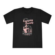 Unisex Classic Crewneck T-Shirt: Camping Adventure Design, Pink and Gray - £24.70 GBP+