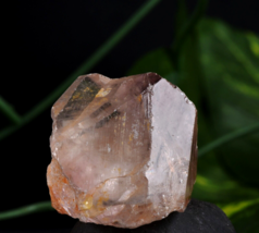 satyaloka pink quartz with amethyst  hue &#39;&#39;sat-chit ananda&#39;&#39; azeztulite  #5857 - £28.95 GBP