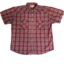 BIG MAC Workwear Shirt Adult Extra Large Plaid Button Up Western Pear Sn... - £19.17 GBP