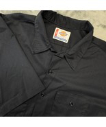 Dickies Mens 3XL Black Short Sleeve Work Shirt Uniform Button Up A Legend - $54.69 CAD