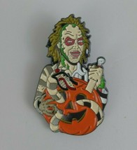 Beetlejuice With Jack O&#39;Lantern Enamel Label Hat Pin - $9.40 CAD