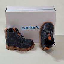 Carter&#39;s Unisex-Child Acosta Fashion Boot Navy Dinosaur Walker Size Toddler 5(M) - £23.19 GBP