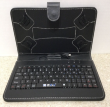Irulu - 7 in to 8 in Micro USB Keyboard Keypad Leather Stand Case Cover Tablet - £6.25 GBP