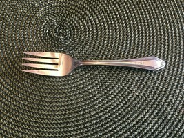 Continental TWO Pattern 1886 Salad Fork Silver Plate 6&quot; silverplate - £3.87 GBP