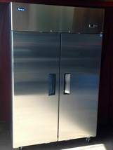 ATOSA MBF8002GR 2 DOOR STAINLESS REACH IN FREEZER CASTERS FREE LIFTGATE ... - $4,044.00