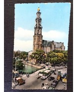 Alte Postkarte Briefmarke 1960 Amsterdam Western Tower - $6.09