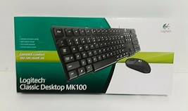 Logitech MK100 Classic Desktop Keyboard + Mouse - £22.04 GBP