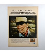 Vtg Philco Ford Color Television Full Page Print Ad 1967 10 1/4&quot; x 13 5/8&quot; - £5.65 GBP