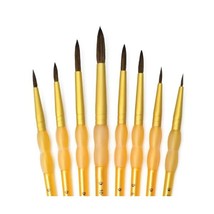 Royal and Langnickel Crafter&#39;s Choice Round Camel Hair Brush Set (Pack of 8)  - $16.00