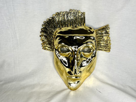 Indiana Jones Crystal Skull, Francisco De Orellana Gold Death Mask, Gold Plated - £118.26 GBP