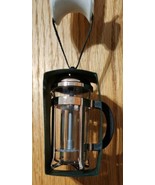 Starbucks Copper French Coffee Press Hanging Glass Metal Ornament 2016 - £18.67 GBP