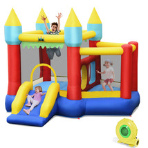 Inflatable Bounce House Slide Jumping Castle w/ Tunnels Ball Pit &amp;480W Blower - £416.59 GBP