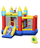 Inflatable Bounce House Slide Jumping Castle w/ Tunnels Ball Pit &amp;480W B... - £418.15 GBP