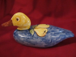 Hand Painted Ceramic Duck, Decorative Accent, Ceramic Duck, Home Accent,... - $45.00