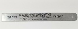 Ruler 1940s RJ Fafnir Ball Bearings Specialist Engineers 6 Inch Vintage  - $11.35