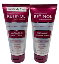 2x Retinol Hand Cream Cucumber Scent Sealed Hands,Nails,Cuticles 7.04oz (3.52x2) - £19.04 GBP