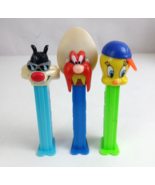 Lot of 3 Looney Tunes Pez Dispensers Tweety, Yosemite Sam, &amp; Sylvester (H) - €8,50 EUR