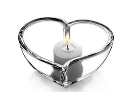 Orrefors Glass 5 Inch Heart Bowl/Votive (small) - £43.96 GBP