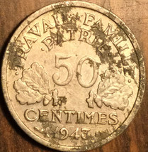 1943 France 50 Centimes Coin - £1.57 GBP