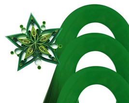 Cardstock Quilling Strips On-edge 300 Strips Christmas Green C76 1 mm/3 ... - $109.10 MXN