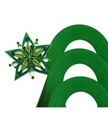 Cardstock Quilling Strips On-edge 300 Strips Christmas Green C76 1 mm/3 ... - $107.17 MXN