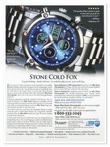 Print Ad Stauer Blue Stone Watch Stone Cold Fox 2018 Magazine Advertisement - $9.70