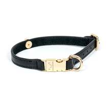 Leather Dog Collar Tino Black - £37.52 GBP