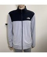 The North Face Men&#39;s Glacier Full Zip Fleece Jacket Grey / TNF Black Sz ... - £41.07 GBP