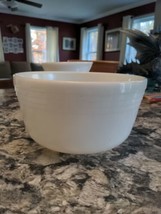 Pyrex Hamilton Beach White Milk Glass Ribbed Mixing Bowl #25 - $34.65