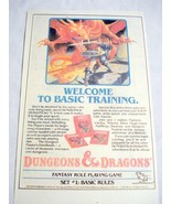 1986 Color Ad TSR Dungeons &amp; Dragons Set #1 - $10.96 CAD
