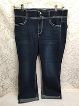 APT.9 Capri Blue Jeans Size 14 Women&#39;s Capri Pants - £19.23 GBP