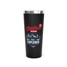 Personalized Copper Vacuum Insulated Tumbler 22oz Mountain Outdoor Explorer - £36.46 GBP