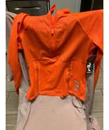 Women&#39;s Fila Orange Sweatshirt Pullover Running Walking Textured 1/2 Zip... - £19.46 GBP