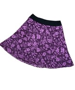 Womens Plus Skirt Pull On Elastic Waist Size 4X Plum Mauve Black Full Lined - $220.63 MXN