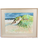 Vintage Original E. G. Bengert Watercolor Painting of Beach Sand Dunes - €425,61 EUR