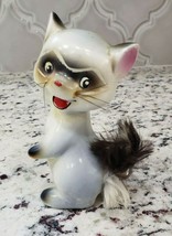 Mid Century Enesco Bobby the Furry Raccoon Figurine Enesco - £18.53 GBP