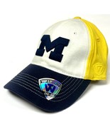 Michigan Wolverines NCAA Jock T-Shirt Cloth Style Hat Cap Men&#39;s Flex Str... - $19.99