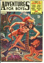 Adventures For Boys #1-Bailey-1st issue-Octopus attack-Jack Webb-Jesse J... - $81.97