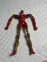 2003  Mighty Morphin Power Rangers Dino Thunder 7 1/2&quot; Red Extendable By Bandai - £7.01 GBP
