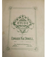 Vintage 1917 Etude de Concert for Pianoforte Music Classical Piano Macdo... - €7,79 EUR