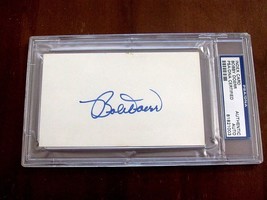 BOBBY DOERR 9X ALLSTAR BOSTON RED SOX HOF SIGNED AUTO INDEX CARD PSA/DNA... - $39.59