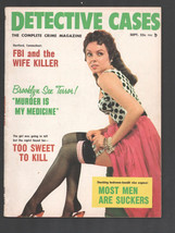 Detective Cases 9/1957-Brookside-Spicy pin-up girl cover-stockings-Vice, woma... - £53.54 GBP